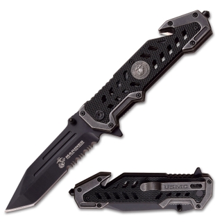 U.S. Marines by MTech USA M-A1052BK SPRING ASSISTED KNIFE 5"