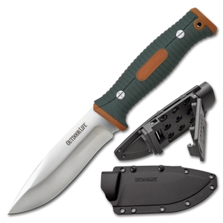 Outdoor Life - Camping Fixed Blade Knife (Clamshell) - OL-FIX001OGN